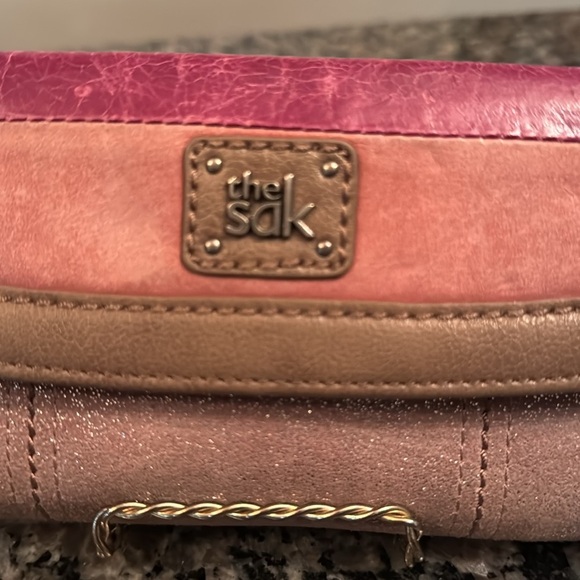 The Sak trifold glitter leather wallet EUC - Picture 2 of 14